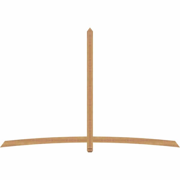 Ekena Millwork Bellingham Timber Gable Bracket, Western Red Cedar, 108"W x 72"H x 1 1/2"D x 3 1/2"F, 16/12 Pitch GBW108X72X0204BEL00SWR - main